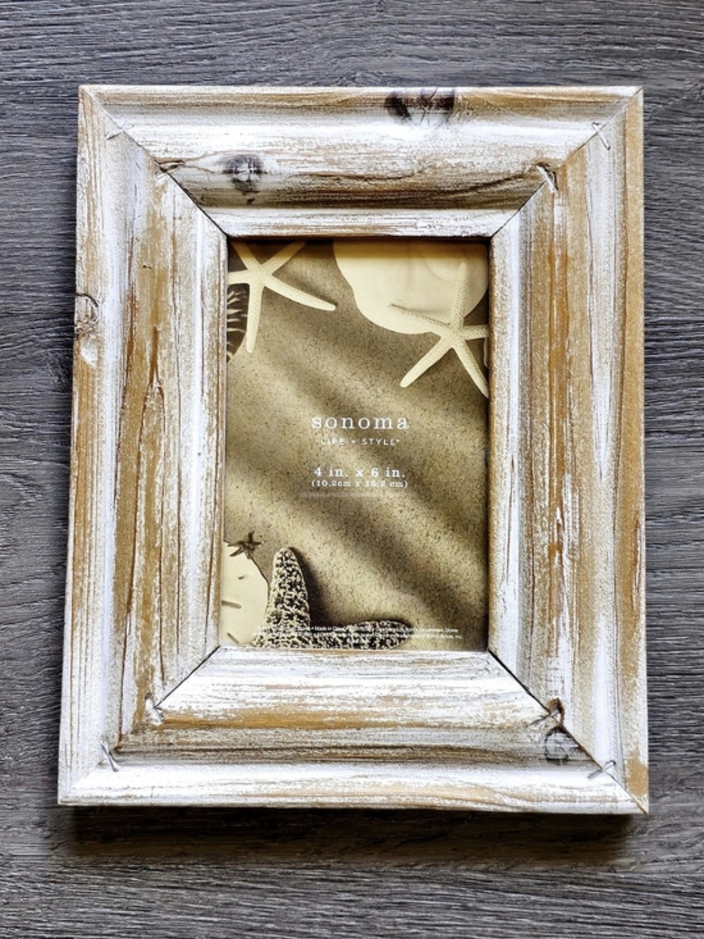 *Sonoma Distressed 4 x 6 Wood Picture Frame*